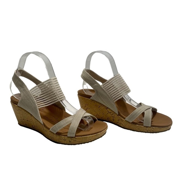 Skechers Shoes - Skechers Beverlee High Tea Wedge Sandal US 7.5